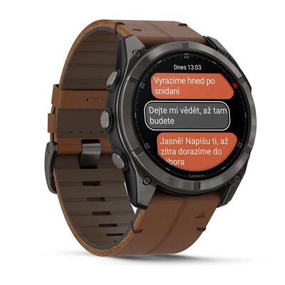 Garmin Fenix 8 Pro AMOLED 51mm, Sapphire Carbon Gray DLC Titanium (Premium) (+ náhradní řemínek)