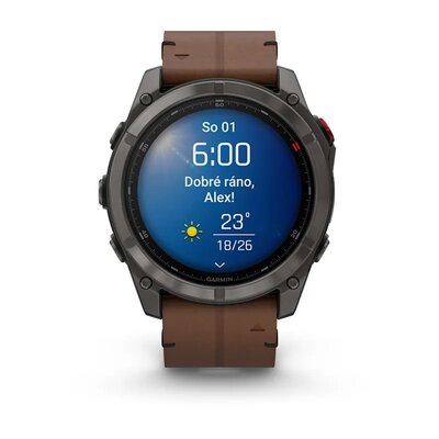Garmin Fenix 8 Pro AMOLED 51mm, Sapphire Carbon Gray DLC Titanium (Premium) (+ náhradní řemínek)