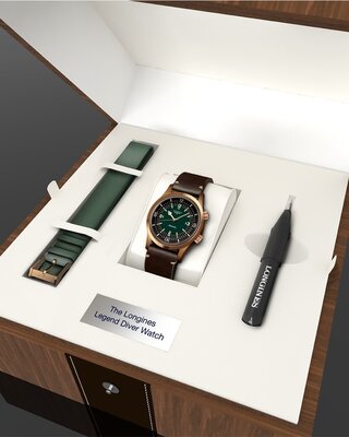 Longines Heritage Legend Diver Automatic L3.774.1.50.2 (+ náhradní řemínek)