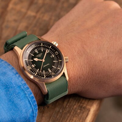 Longines Heritage Legend Diver Automatic L3.774.1.50.2 (+ náhradní řemínek)