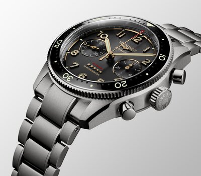 Longines Spirit Flyback Automatic Titanium Flyback Chronograph Chronometr L3.821.1.53.6