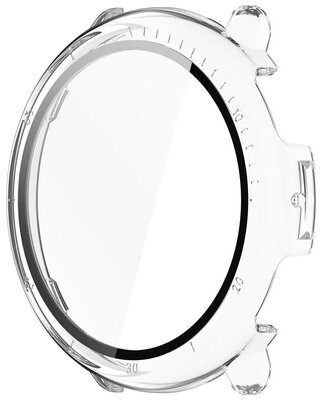 Ochranný kryt (pro Amazfit Active 2, round), plastový, průhledný + sklíčko