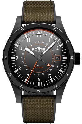 Fortis Flieger F-43 Triple-GMT Automatic COSC Chronometer F4260004 Limited Edition 100pcs (+ náhradní řemínek)