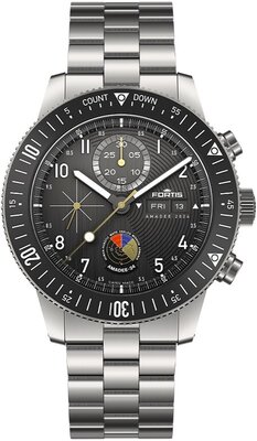 Fortis Novonaut N-42 Automatic Chronograph Amadee-24 F2040016 Limited Edition 100pcs (+ náhradní řemínek)