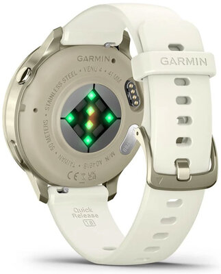 Garmin Venu 4 41mm Lunar Gold / Bone, Silicone Band