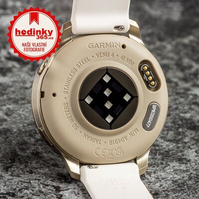 Garmin Venu 4 41mm Lunar Gold / Bone, Silicone Band