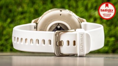 Garmin Venu 4 41mm Lunar Gold / Light Sand, Leather Band (+ náhradní řemínek)