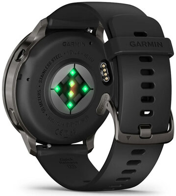 Garmin Venu 4 45mm Slate / Black Silicone Band