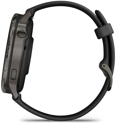 Garmin Venu 4 45mm Slate / Black Silicone Band
