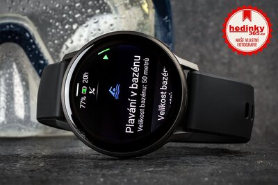 Garmin Venu 4 45mm Slate / Black Silicone Band