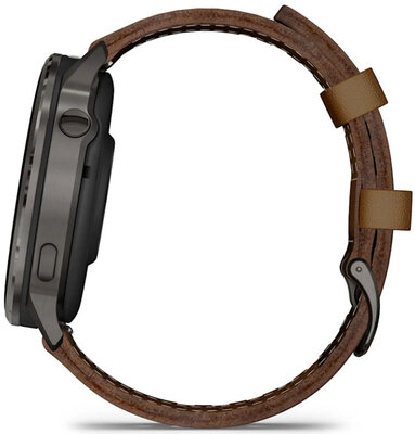 Garmin Venu 4 45mm Slate / Brown, Leather Band (+ náhradní řemínek) (rozbalené)
