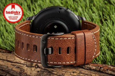 Garmin Venu 4 45mm Slate / Brown, Leather Band (+ náhradní řemínek) (rozbalené)