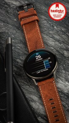 Garmin Venu 4 45mm Slate / Brown, Leather Band (+ náhradní řemínek) (rozbalené)