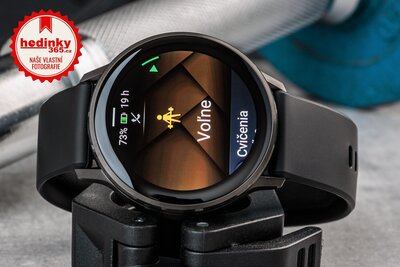 Garmin Venu 4 45mm Slate / Brown, Leather Band (+ náhradní řemínek) (rozbalené)