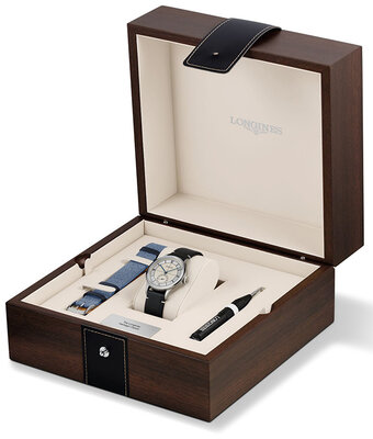 Longines Heritage Classic Automatic L2.828.4.73.0 Sector Dial (+ náhradní řemínek)