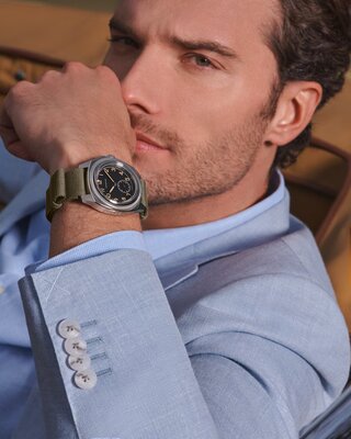 Longines Heritage Pilot Majetek Automatic Chronometr L2.838.4.53.8