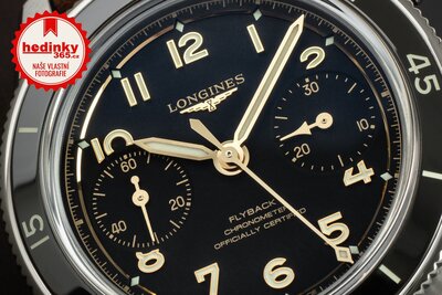 Longines Spirit Pilot Flyback Manual Flyback Chronograph Chronometr L3.721.4.53.2