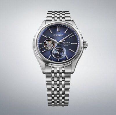 Seiko Presage Classic Series Automatic Open Heart SPB527J1 "Ai-Iro"