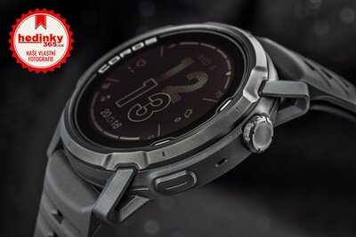 Coros Apex 4 46mm Black / Silicone band (rozbalené)