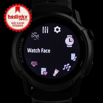 Coros Apex 4 46mm Black / Silicone band (rozbalené)