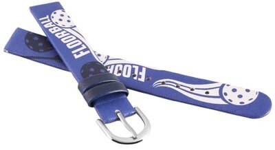 Koženkový řemínek JVD RJ7234.3 14mm, modrý, dětský