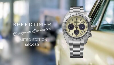 Seiko Prospex Speedtimer Solar Chronograph SSC959P1 European Exclusive Limited Edition 2700pcs (+ náhradní řemínek)