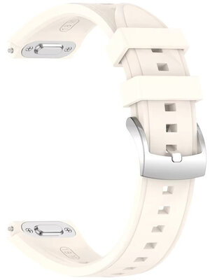 Silikonový řemínek Ricardo 18mm (pro Huawei Watch GT 6, 41mm), béžový, QuickFit