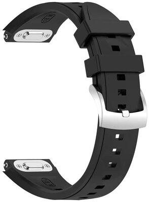 Silikonový řemínek Ricardo 18mm (pro Huawei Watch GT 6, 41mm), černý, QuickFit