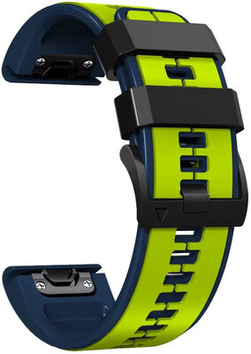 Silikonový řemínek Ricardo 22mm (pro Garmin Fenix 8/7/6 (47mm), Epix 2 aj.), žlutý V2, QuickFit