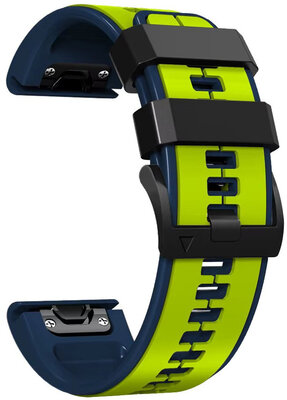 Silikonový řemínek Ricardo 26mm (pro Garmin Fenix 8/7X/6X (51mm), Tactix aj.), žlutý, QuickFit