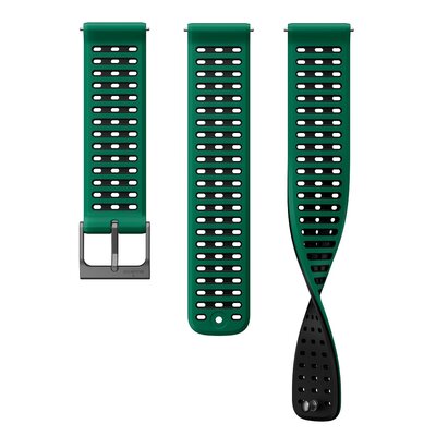 Silikonový řemínek Suunto 22mm (pro Vertical 2), zelený V1, velikost S+M