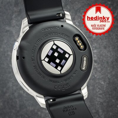 Garmin D2 Air X15, Silver/Black Silicone band
