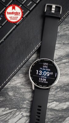 Garmin D2 Air X15, Silver/Black Silicone band