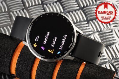 Garmin D2 Air X15, Silver/Black Silicone band