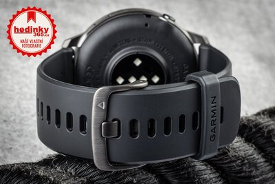 Garmin D2 Air X15, Slate/Black Silicone Band