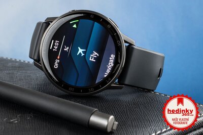 Garmin D2 Air X15, Slate/Black Silicone Band