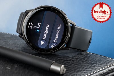 Garmin D2 Air X15, Slate/Black Silicone Band