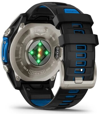 Garmin D2 Mach 2 47mm (Premium), Oxford Brown Leather Band (+ náhradní řemínek)