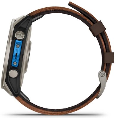 Garmin D2 Mach 2 47mm (Premium), Oxford Brown Leather Band (+ náhradní řemínek)