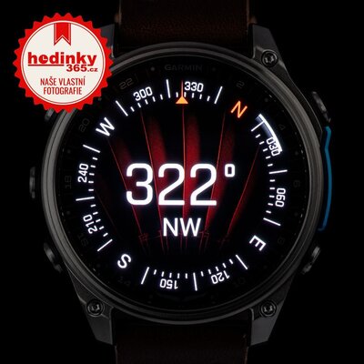 Garmin D2 Mach 2 47mm (Premium), Oxford Brown Leather Band (+ náhradní řemínek)