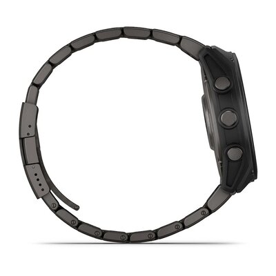 Garmin D2 Mach 2 51mm (Premium), Carbon Gray DLC Titanium with Vented Titanium Bracelet (+ náhradní řemínek)
