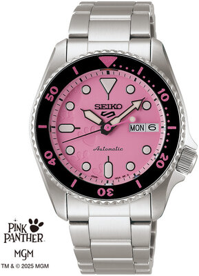 Seiko 5 Sports Automatic SRPM07K1 Pink Panther Limited Edition 9999pcs (+ náhradní řemínek)