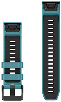 Silikonový řemínek Garmin 22mm (pro Garmin Fenix 8/7/6 (47mm), Epix 2 aj.), modrý, QuickFit, + prodloužená část, 010-14412-01
