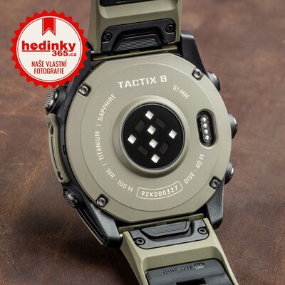 Garmin Tactix 8 Sapphire AMOLED 51mm, Olive Drab Cerakote (rozbalené)