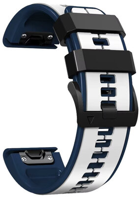 Silikonový řemínek Ricardo 22mm (pro Garmin Fenix 8/7/6 (47mm), Epix 2 aj.), bílý V2, QuickFit