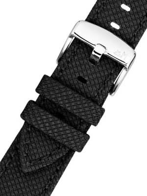 Textilní řemínek Morellato Peschici 6170E46.019 M, černý, recyklovaný materiál