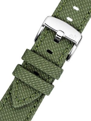 Textilní řemínek Morellato Peschici 6170E46.073 M, zelený, recyklovaný materiál