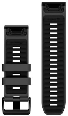 Silikonový řemínek Garmin 26mm, Black, QuickFit, 010-13393-10