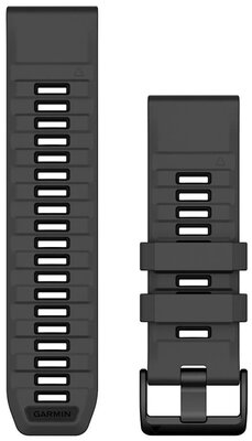 Silikonový řemínek Garmin 26mm, Černý, QuickFit, 010-13393-10