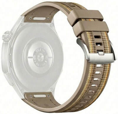 Silikonový řemínek Ricardo Roccaraso 22mm (pro Huawei Watch GT 6, 46mm), Brown, QuickFit